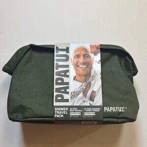 Papatui | Green Weatherproof Zip Travel Bag Shower Pack Body Wash & Shampoo Cond